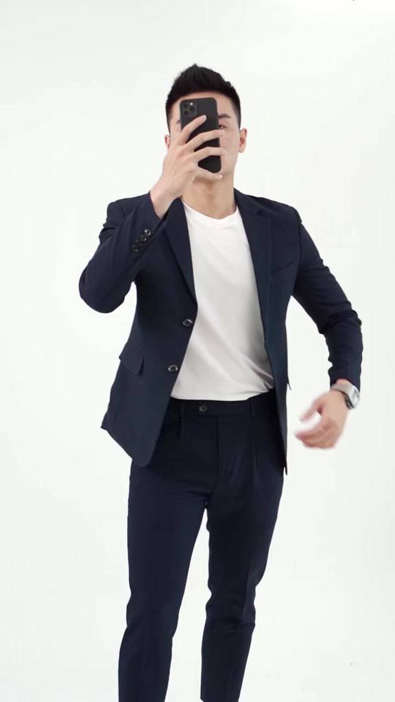 Vest nam Ấu, Áo Blazer Hàn Quốc 2 Màu xám/đen kiểu 2 nút hàng 2 lớp chất liệu dày dặn | BigBuy360 - bigbuy360.vn