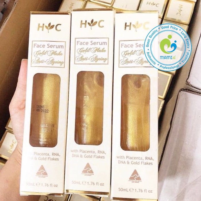 Serum (50ml) dưỡng da chống lão hóa cho người từ 25 tuổi trở lên Healthy Care Anti Ageing Gold Flake Face, Úc