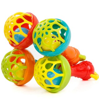 1 pcs Fun games baby soft rubber teether rattle rod multi-functional baby rattle stick with teether baby hand holding toy