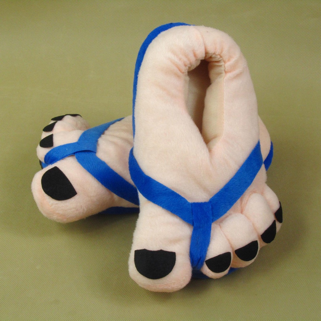 Dép cotton đi trong nhà hình bàn chân to mừng năm mới cho cặp đôi