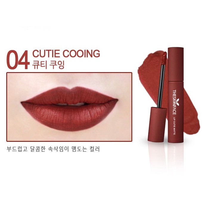 Son kem lì The Skin Face Lip Cutie Matte