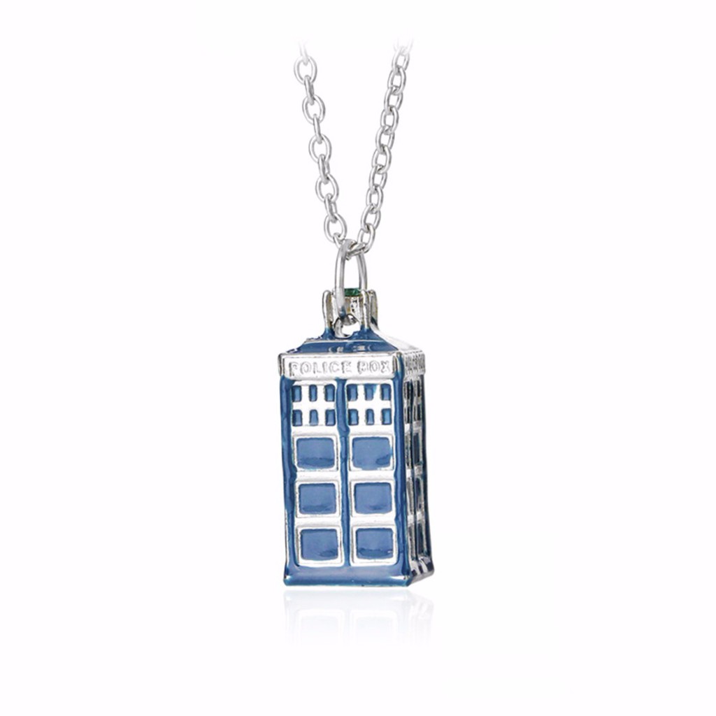 vòng cổ Mặt Hình Hộp Cảnh Sát Audate Doctor Dr. Who