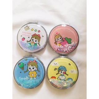 Gương Nước Nhũ Mini Hai Mặt Phong Cách Hàn Quốc