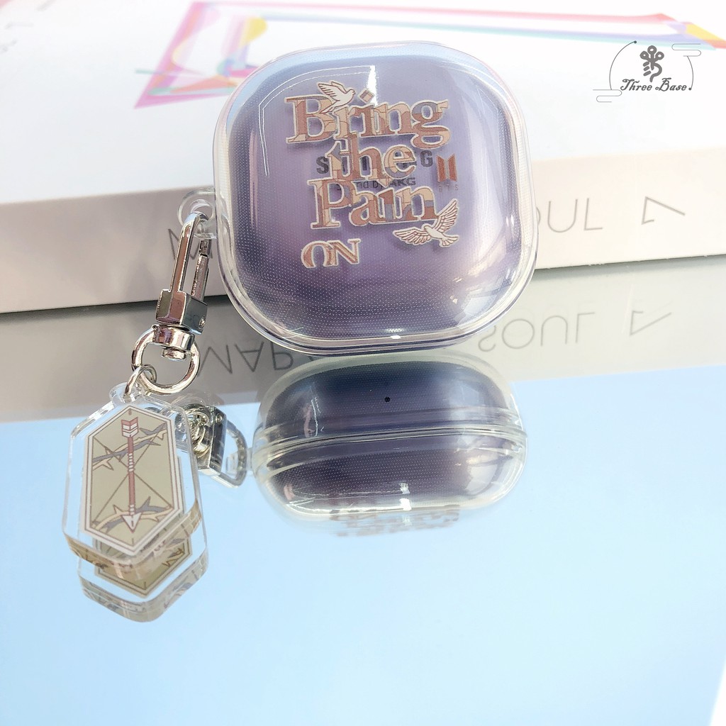 Vỏ Bảo Vệ Hộp Sạc Tai nghe không dây airpods pro samsung galaxy buds live pro Bằng tpu Mềm Họa Tiết bangtan boys Hàn Quốc
