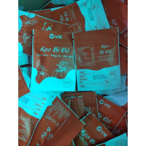 Kẹo bí đỏ vic (1 túi 10viên) chính hãng dùng kèm kẹo dứa tăng hiệu quả