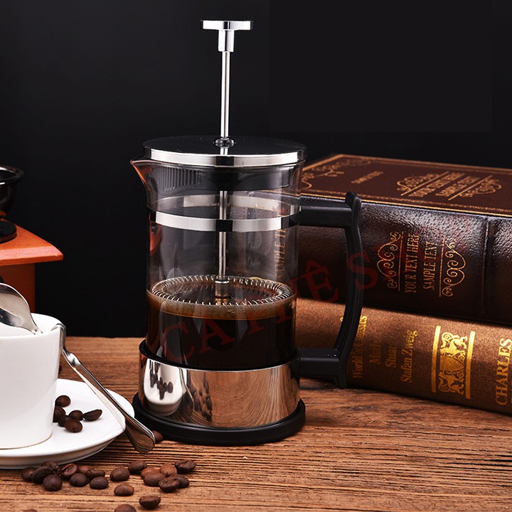 Bình pha trà cà phê kiểu pháp French Press 600ml 350ml