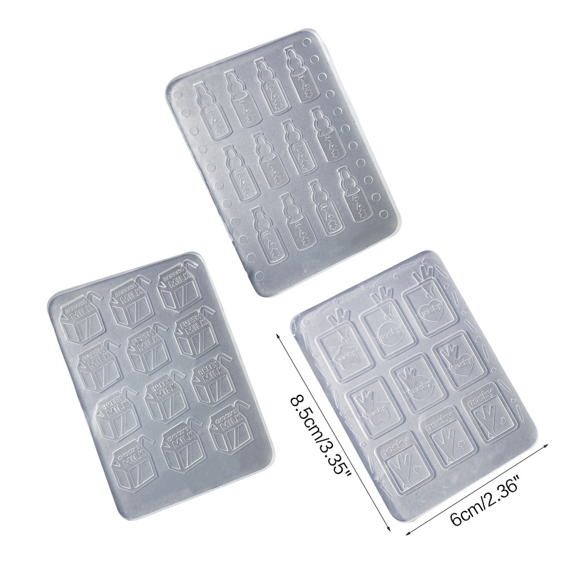 Khuôn LàM Móc KhóA DIY HìNh Đồ Ăn BằNg Silicone