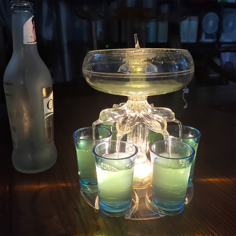 Bình Rót Rượu Bằng Thủy Tinh Màu Trắng