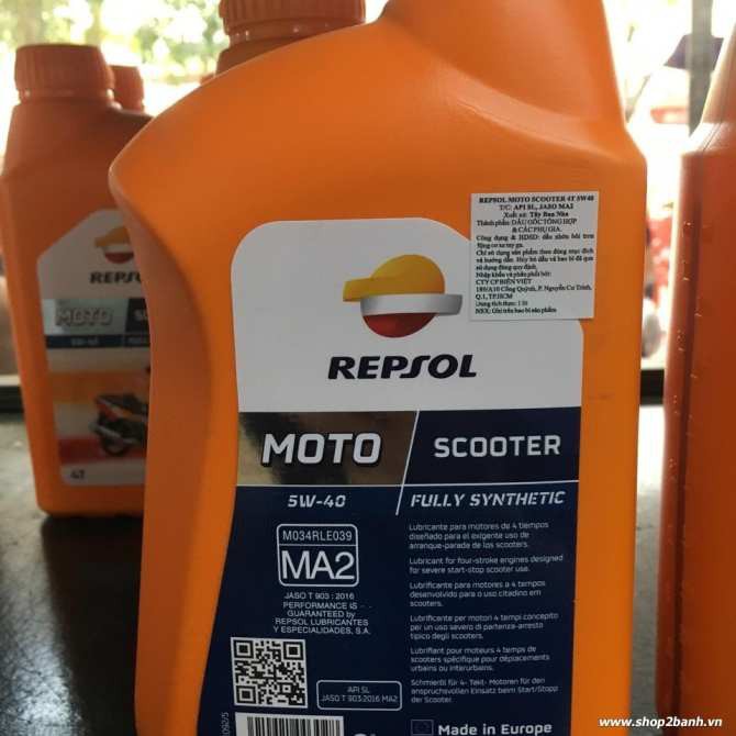 Repsol Scooter 5w 40 dầu nhớt xe Tay Ga chính hãng giá tốt nhất . DoChoiXeMay