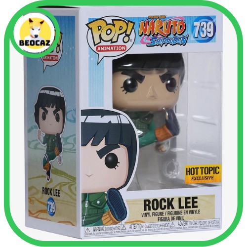 Mô hình Funko Unoff chibi Rock Lee No.739 bền màu, nhựa an toàn - Đồ chơi Naruto Beocaz Full Box Tặng Hộp Bảo Vệ