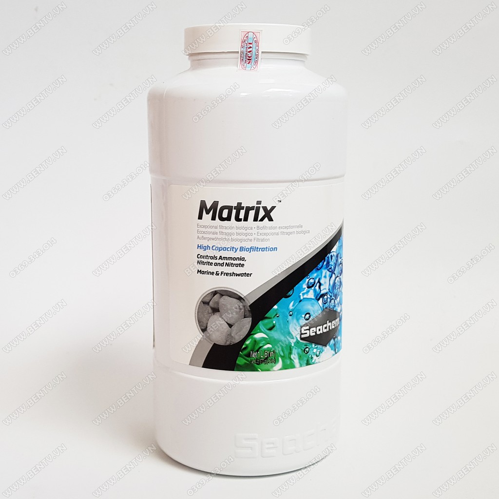 Vật Liệu Lọc Seachem Matrix 500ml 1L - Lọc Nước Bể Cá