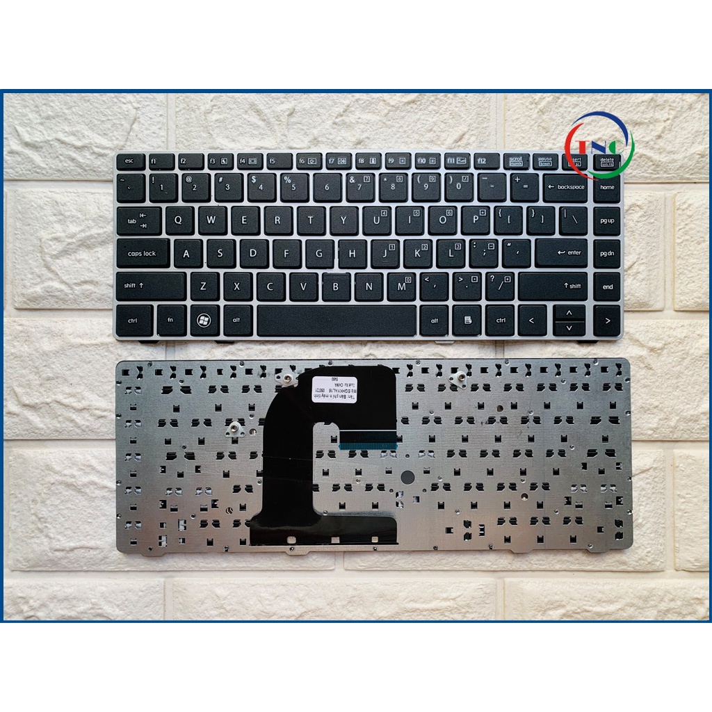 Phím Laptop HP Elitebook 8460 8460p 8460w 8470p 6470p không nút, khung màu ĐEN - BẠC nhập khẩu
