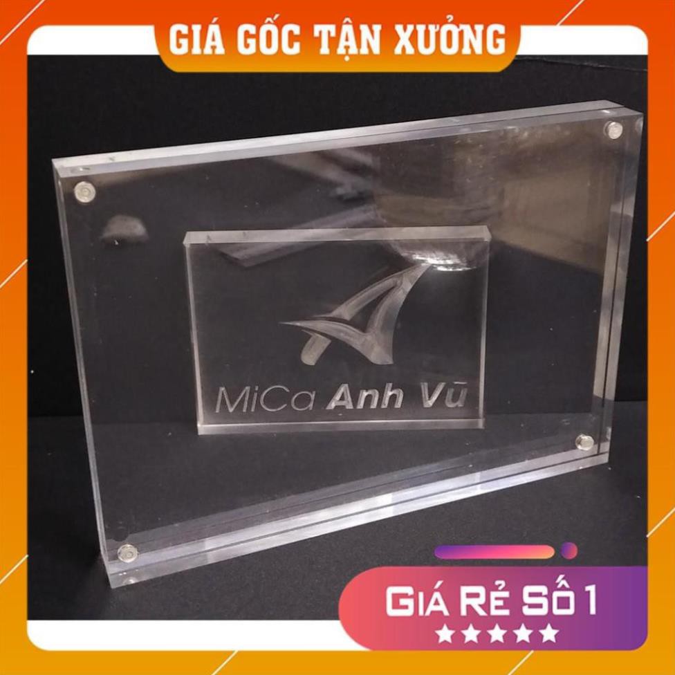 [Mica Việt Nam] [Giá Gốc Tận Xưởng] Khung ảnh mica trong suốt gắn nam châm để bàn