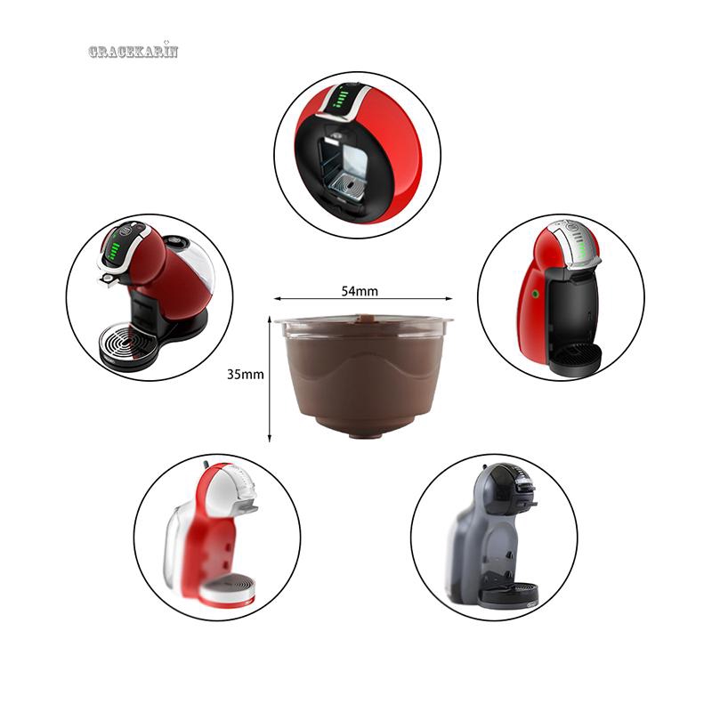 Bộ 3 đầu lọc cà phê nén cho Dolce Gusto/Nescafe làm bằng thép không gỉ