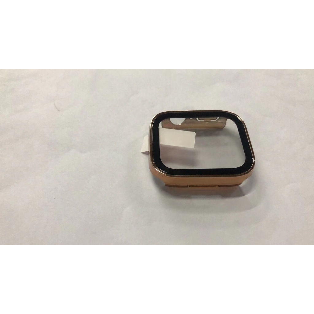 Ốp Khung Kim Loại Mạ Điện Chống Nước Bảo Vệ Cho apple watch band 45mm 44mm 41mm 40mm 7 6 se 5 4 Ốp