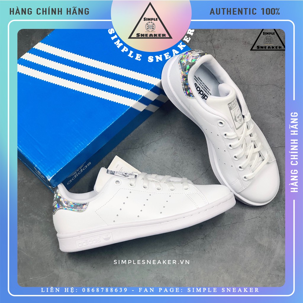 Giày Adidas Stan Smith Auth FREESHIP Stan Smith Diamond Chính Hãng - Giày Sneaker Thể Thao Nữ Adidas - Simple Sneaker