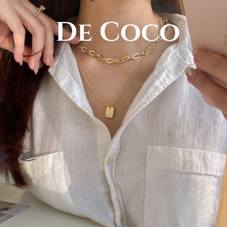 [Mã SKAMCLU8 giảm 10% cho đơn từ 100K] Vòng cổ 2 lớp xích Dope decoco.accessories