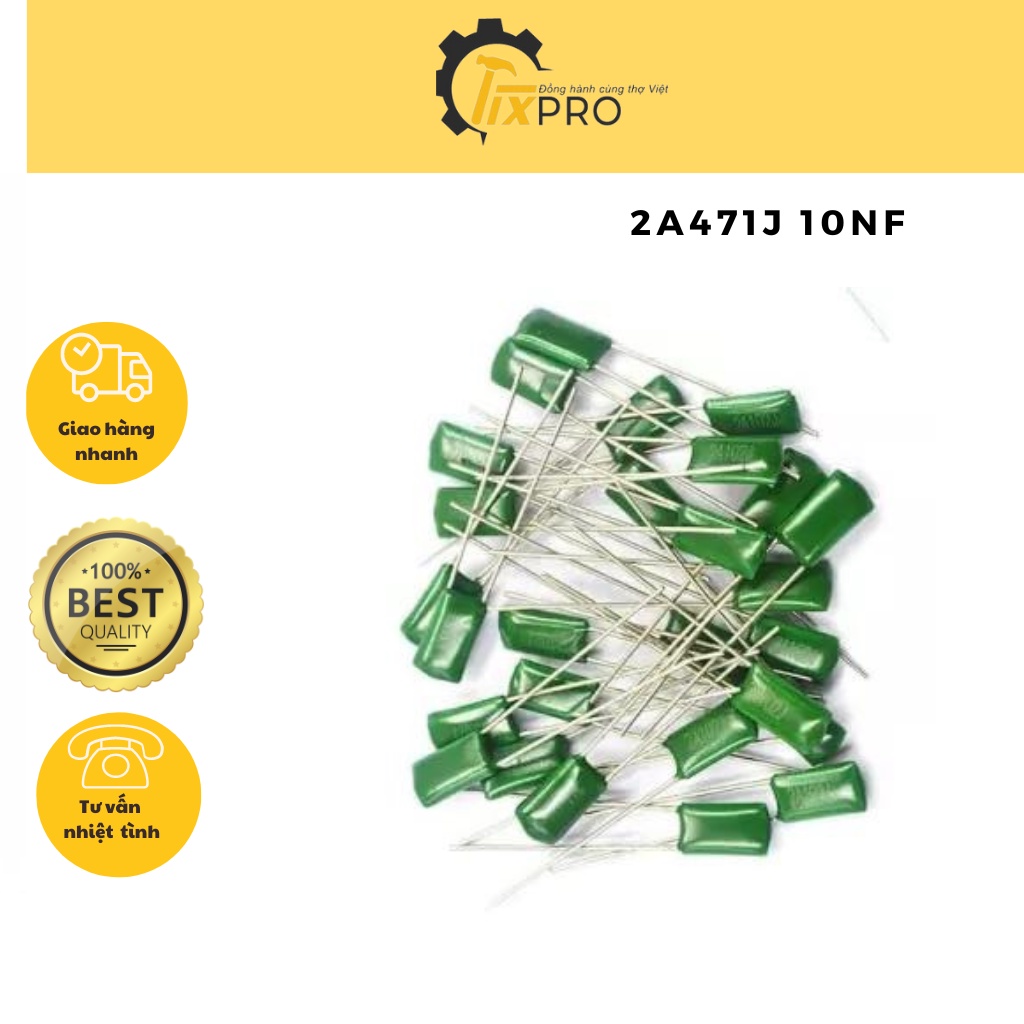 Tụ mica 2A471J 10nF 100V (10c)
