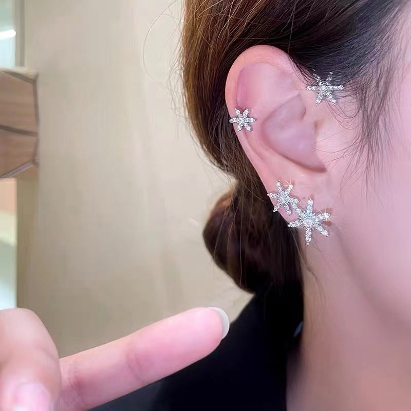 Khuyên kẹp vành tai hình ngôi sao năm cánh thời trang cho nữ