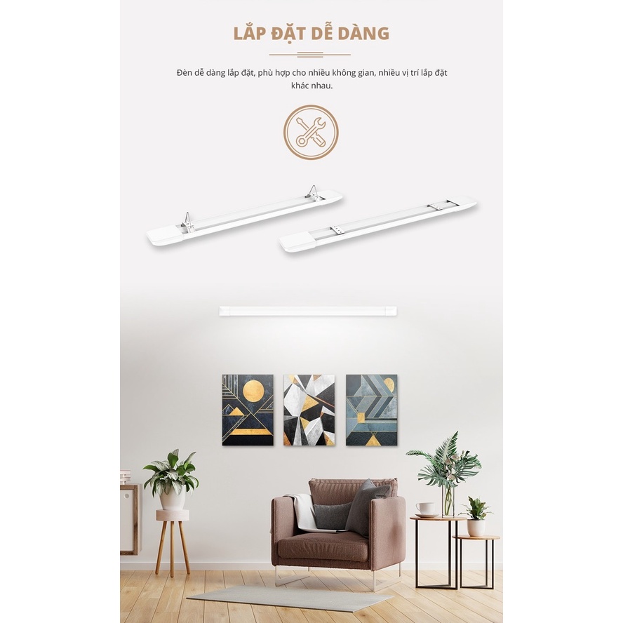 ĐÈN LED BÁN NGUYỆT PANASONIC DÀI 0,6M 18W - DÀI 1M2 36W KB BATTEN