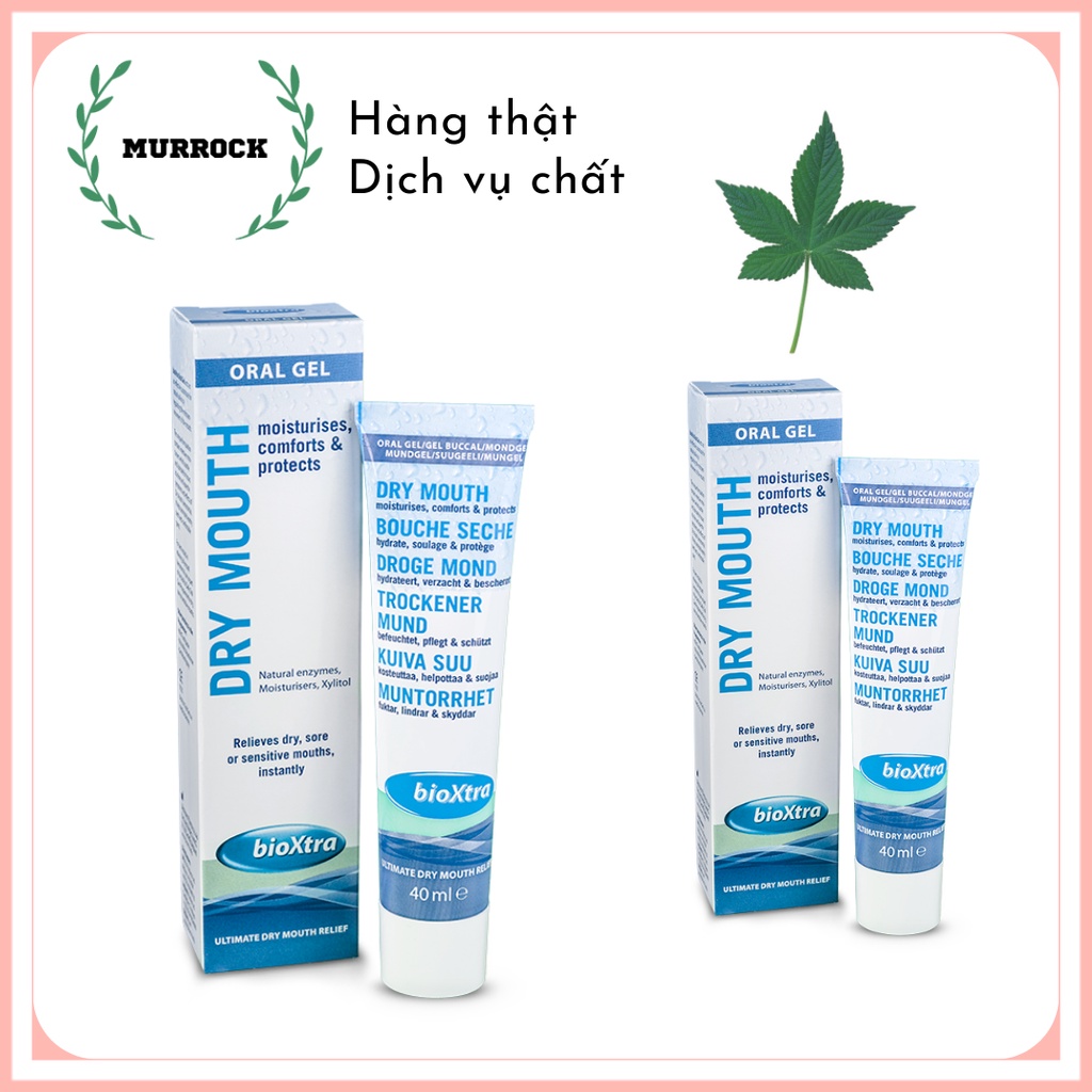 Gel bôi khô miệng BioXtra Dry Mouth Oral Gel UK Anh Quốc 40ml