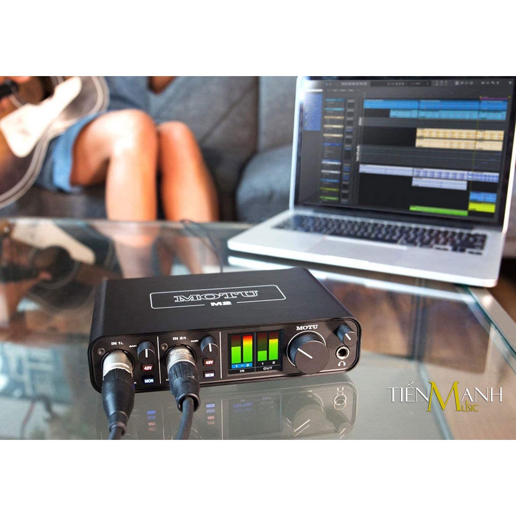 [Chính Hãng] Soundcard MoTu M2 - Sound Card Bộ Thu Âm Thanh và Livestream USB-C Audio Interface