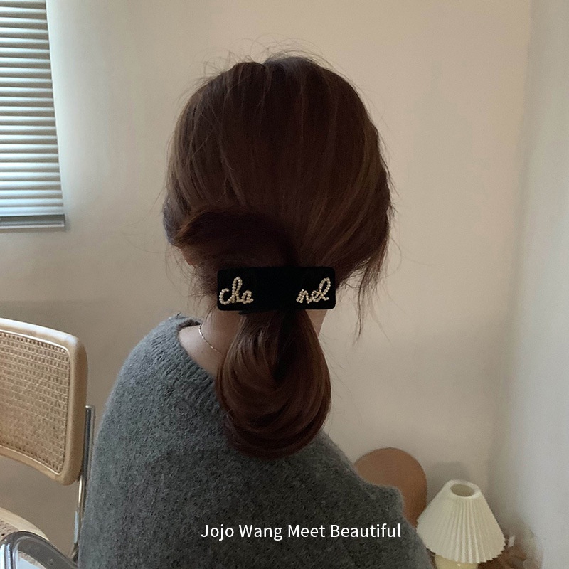 Kẹp tóc đính ngọc trai giả phong cách Hàn Quốc cho nữ