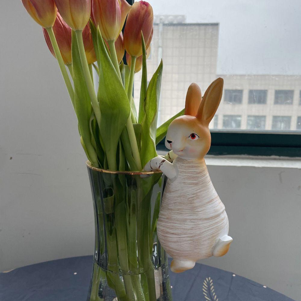 Mô Hình Ếch Và Thỏ Bằng Nhựa Resin Trang Trí Tiểu Cảnh