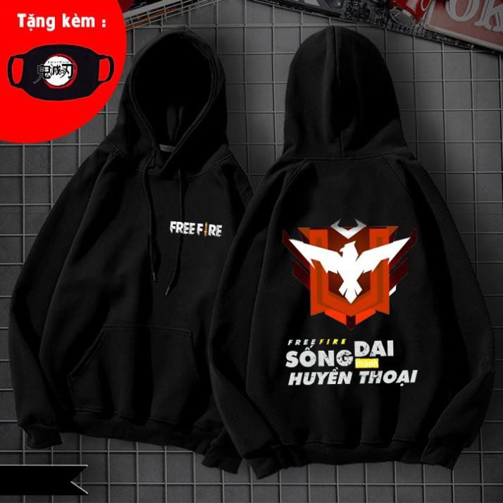🔥HOT🔥 Mẫu áo hoodie đôi Free Fire - áo game in hình theo yêu cầu / sp bán chạy
