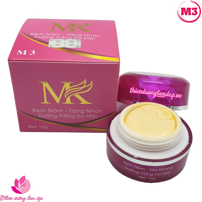 Kem nám MK K3 tàn nhang dưỡng trắng da mặt 12g