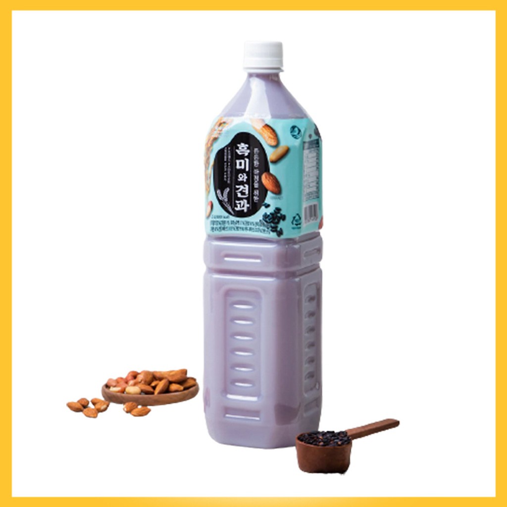 Nước Gạo Nếp Than Và Hạt Kho No Brand Hàn Quốc Chai 1.5L