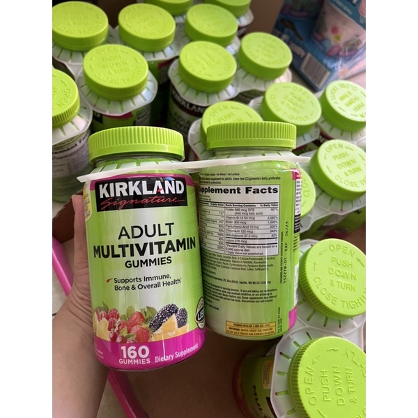 KẸO DẺO VITAMIN TỔNG HỢP DÀNH CHO NGƯỜI LỚN KIRKLAND SIGNATURE ADULT MULTIVITAMIN