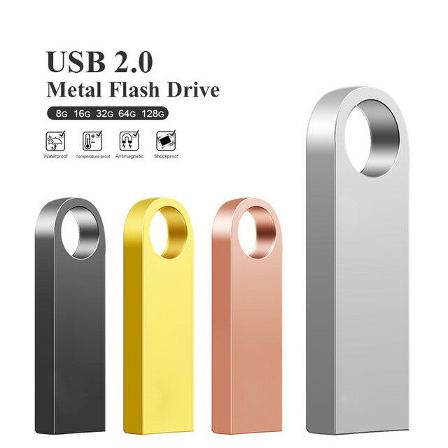 Thẻ nhớ USB 2.0 bằng kim loại dung lượng 1GB 2GB 4GB 8GB 16GB 32GB 64GB 128GB có thể tùy chỉnh logo | BigBuy360 - bigbuy360.vn