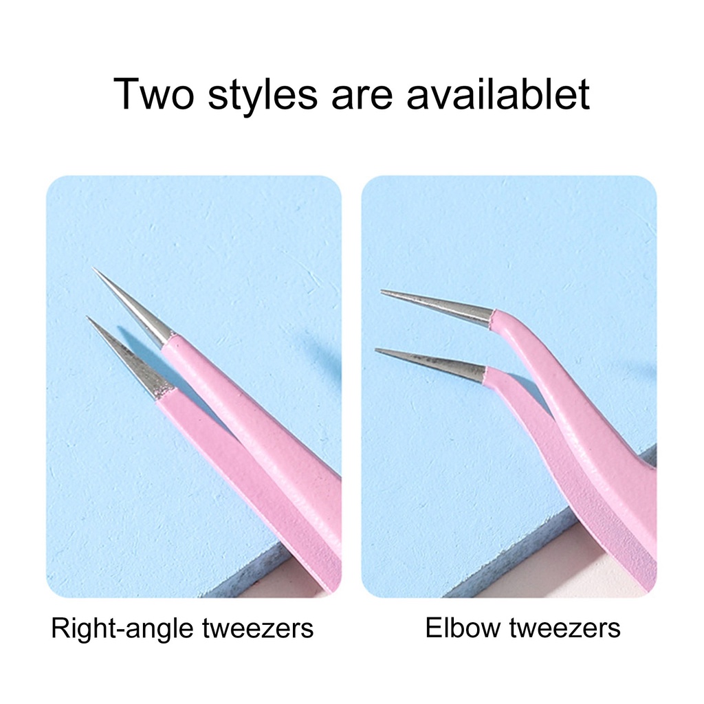 Nhíp Thẳng / Cong Chống Tĩnh Điện Đính Đá Trang Trí Móng Tay Nghệ Thuật Cho Nữ