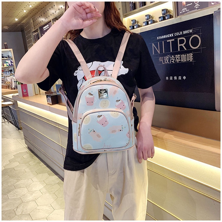 Korean style Girl mini backpack fashion cute children trendy girl travel bag middle and older children travel backpack