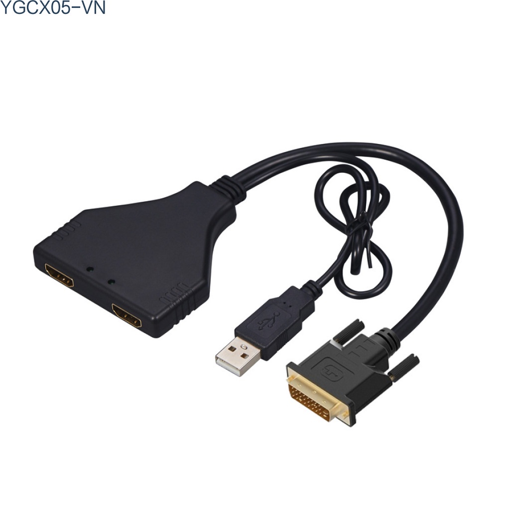 Cáp Chuyển Đổi Hd 1080p Sang Hdmi Dvi Sang 2 Hdmi Cho Hdtv Box Lcd | BigBuy360 - bigbuy360.vn