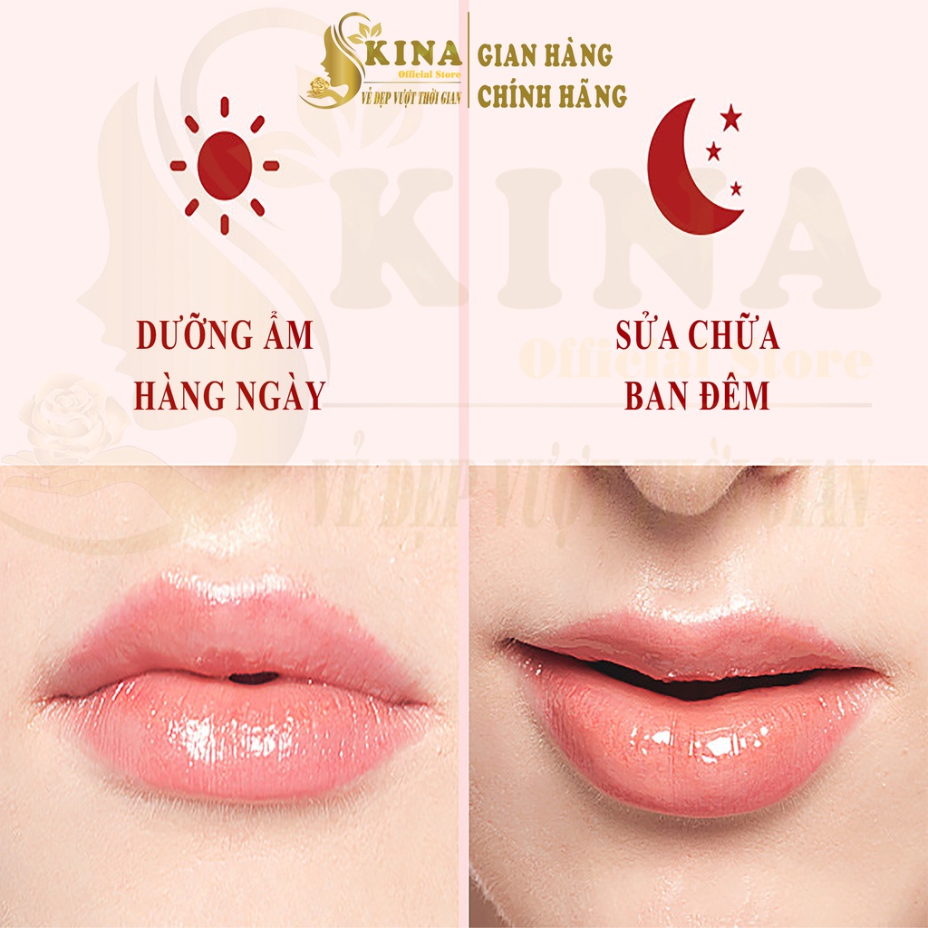 Mặt nạ môi BIOAQUA , Mask dưỡng ẩm collagen cho môi nội địa trung SKINA  60g (20 miếng dán)