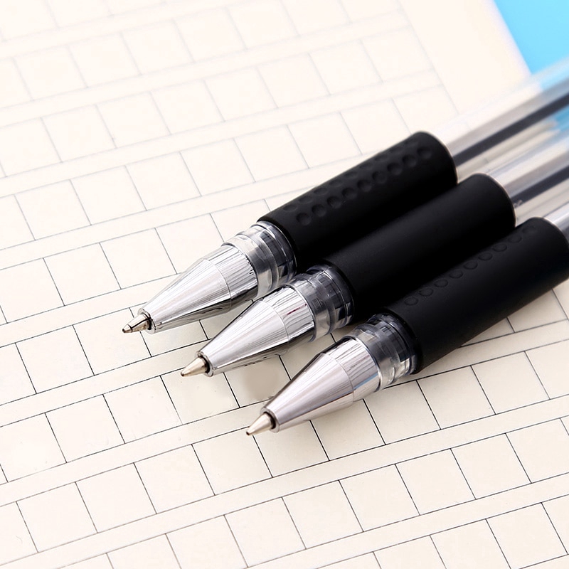 Bút mực gel màu đỏ/xanh dương/đen ngòi 0.5mm đa dụng