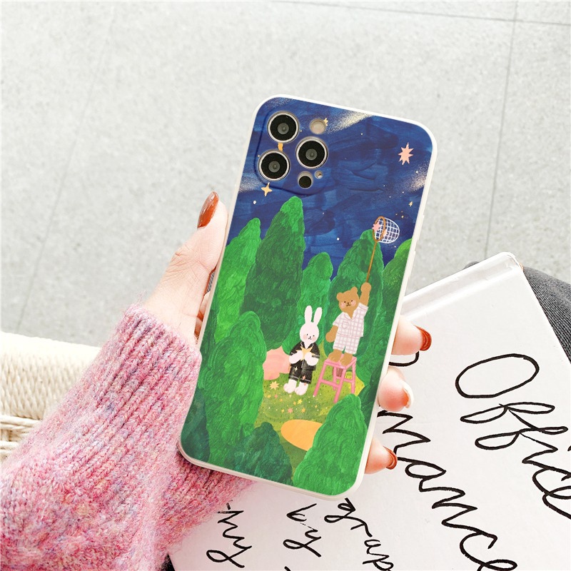 ỐP LƯNG IPHONE  Thỏ Gấu tìm Sao ốp iphone 12 pro/13pro/13promax/7/7+/8/8+/X/XS/XSM/11/11PMROMAX tr277