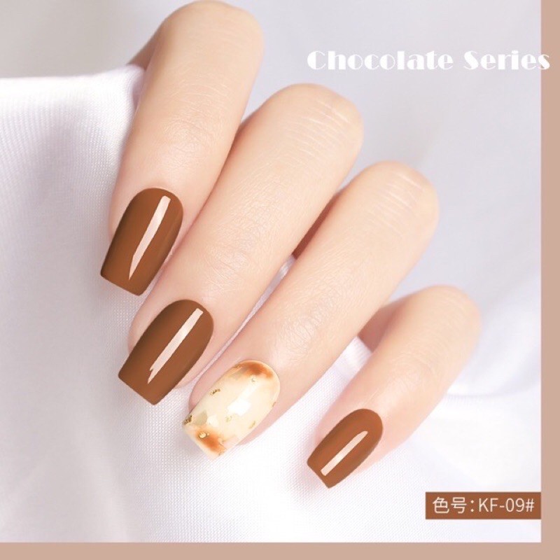 Sơn gel AS màu nâu chocolate mã KF