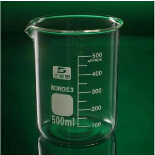 Cốc thí nghiệm 500ml,cốc đong có mỏ
