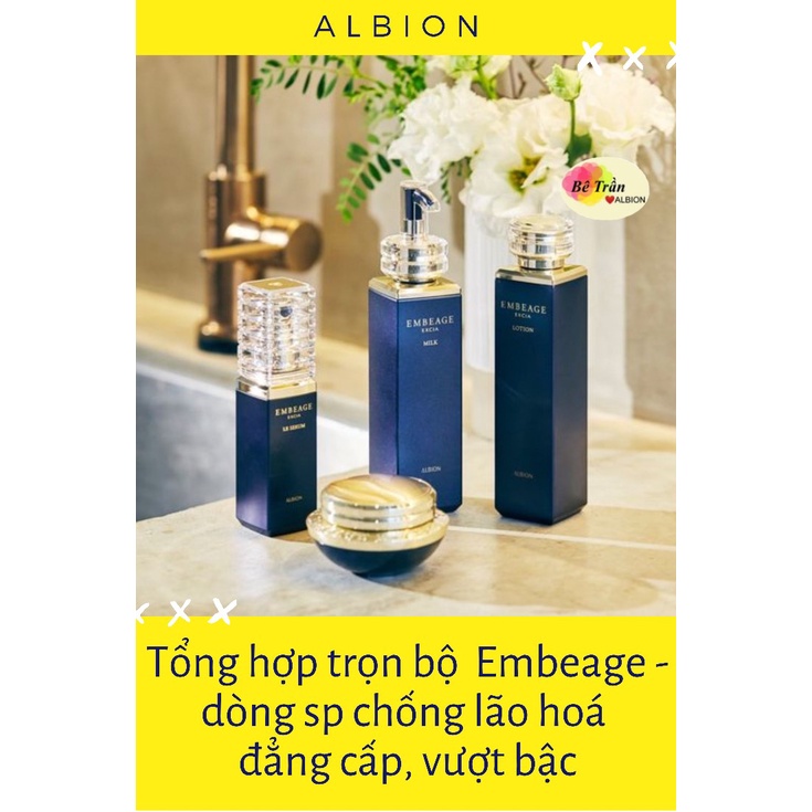Sữa dưỡng EMBEAGE Excia Whitening Milk trắng da cao cấp, chống lão hoá đỉnh cao 30g (Auth 100%, từ store ALBION