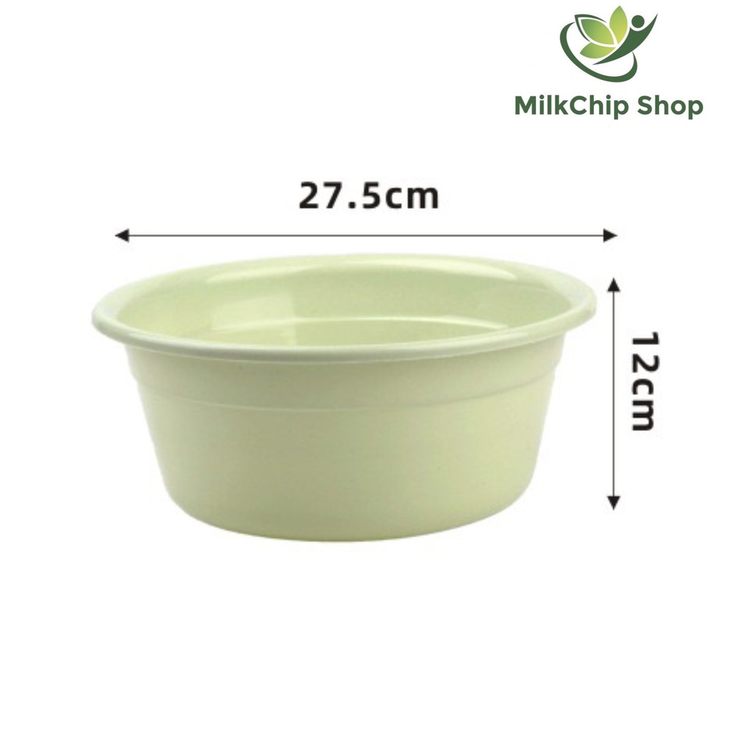 Chậu rửa mặt cho bé sâu lòng bằng nhựa PP, kích thước 22.8cm - 27.5cm A039