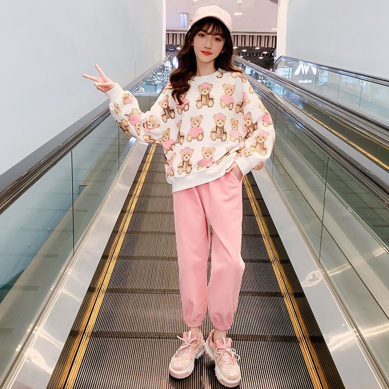 Mới Set Đồ Thể Thao Thiết Kế Cỡ Lớn Thời Trang 2022 Cá Tính Cho Bé Gái