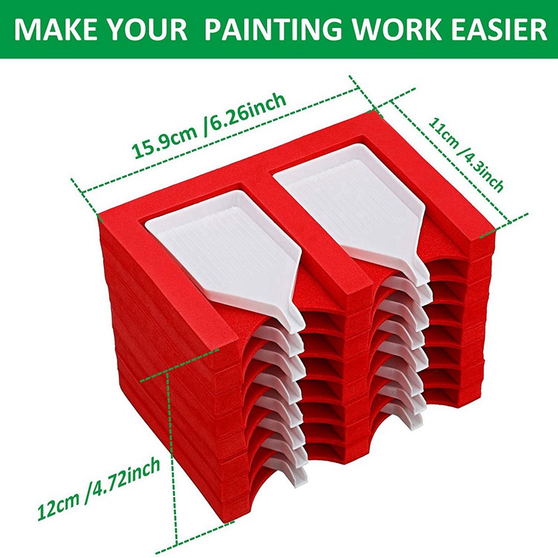 Bộ 2 Khay Đựng 16 Ngăn Đựng Dụng Cụ Làm Tranh Đính Đá Tiện Dụng