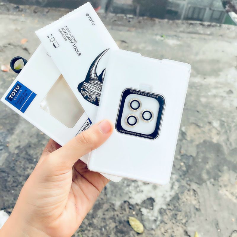 Bộ Kính bảo vệ Camera Iphone 12 / Pro / Pro max ống kính rời hiệu Totu