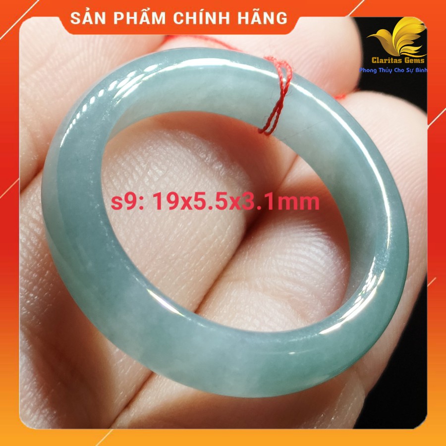 [ẢNH THẬT] PHONG THUY NHẪN NGOC NI 19MM CAM_THACH_ JADEITE LOẠI A KHONG_XU_LY (09-16)