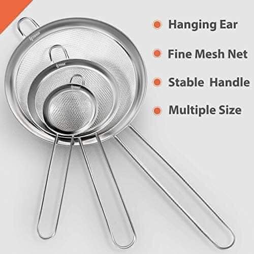 Set rây lọc Cuisinart Pháp - 3 rây lọc cao cấp của Pháp