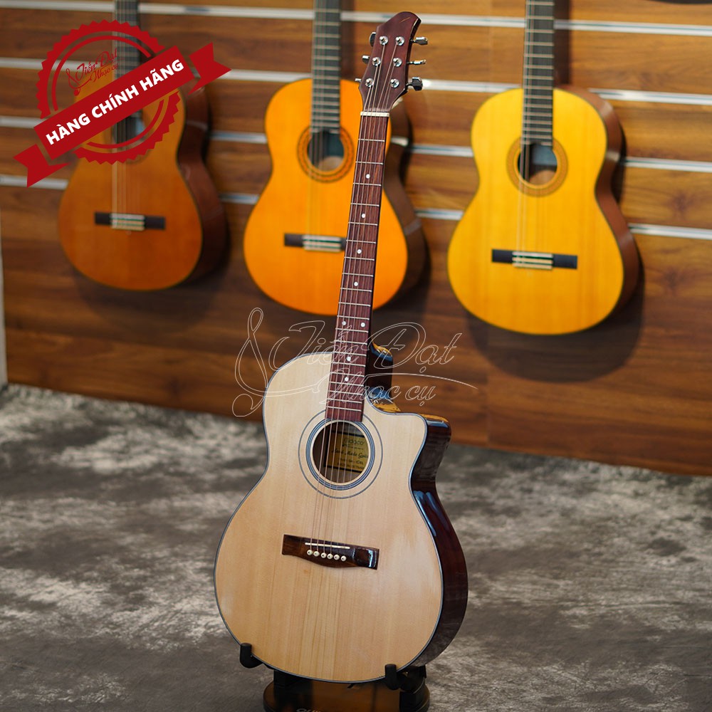 Đàn Guitar Acoustic Việt Nam GA-10EL Mặt Gỗ Thông Cao Cấp - Full Phụ Kiện GA - Bảo Hành 12 Tháng