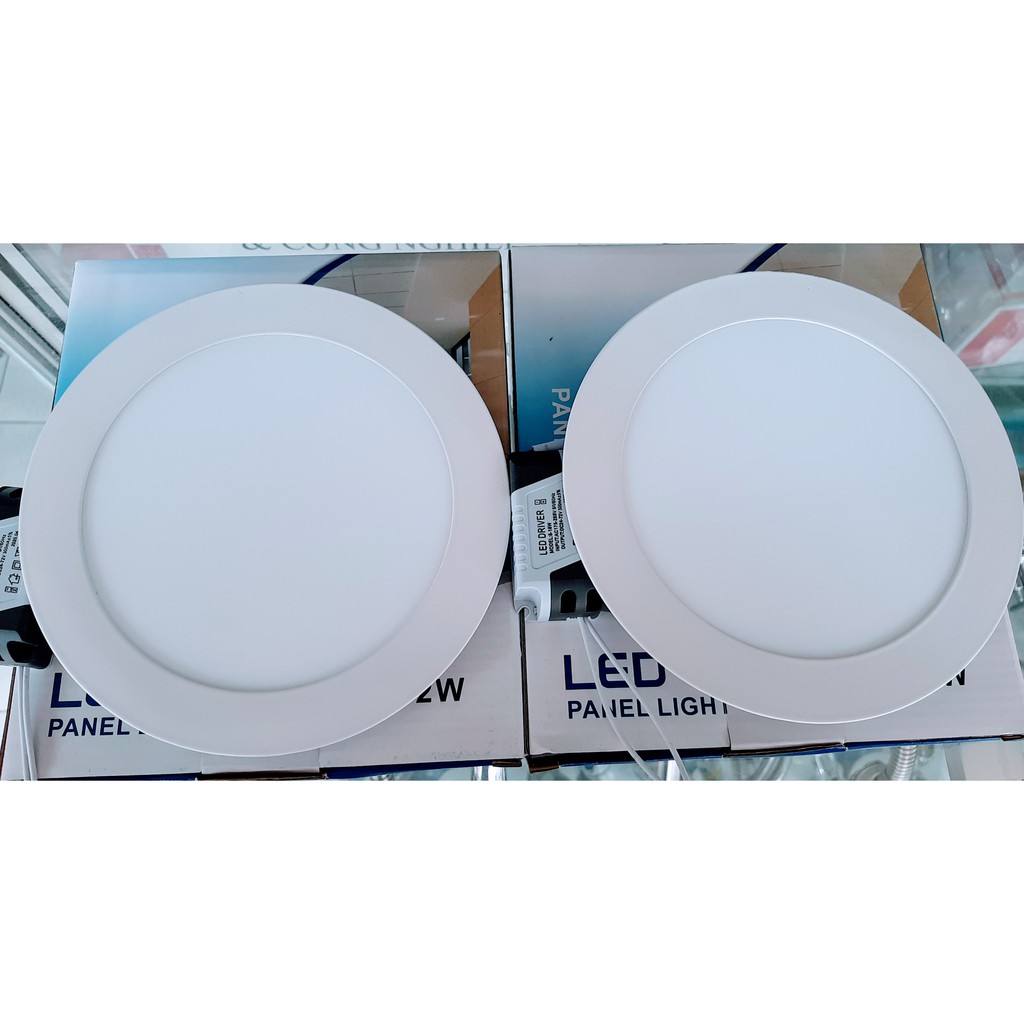 Đèn Led Âm Trần Tròn 6W 9W 12W Sáng Trắng Bảo Hành 12 Tháng